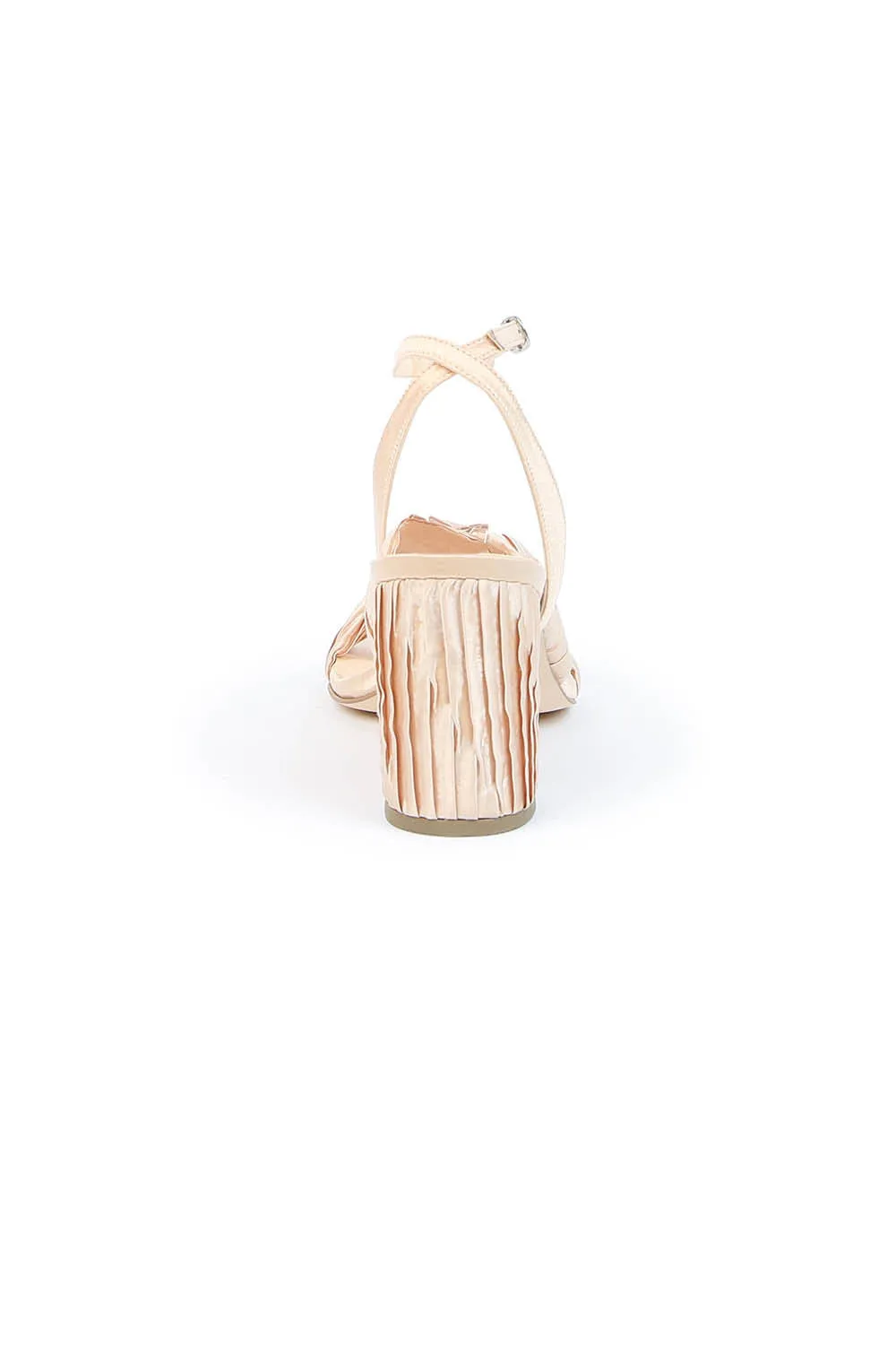 Nude Twist Sandal with Marilyn Strap