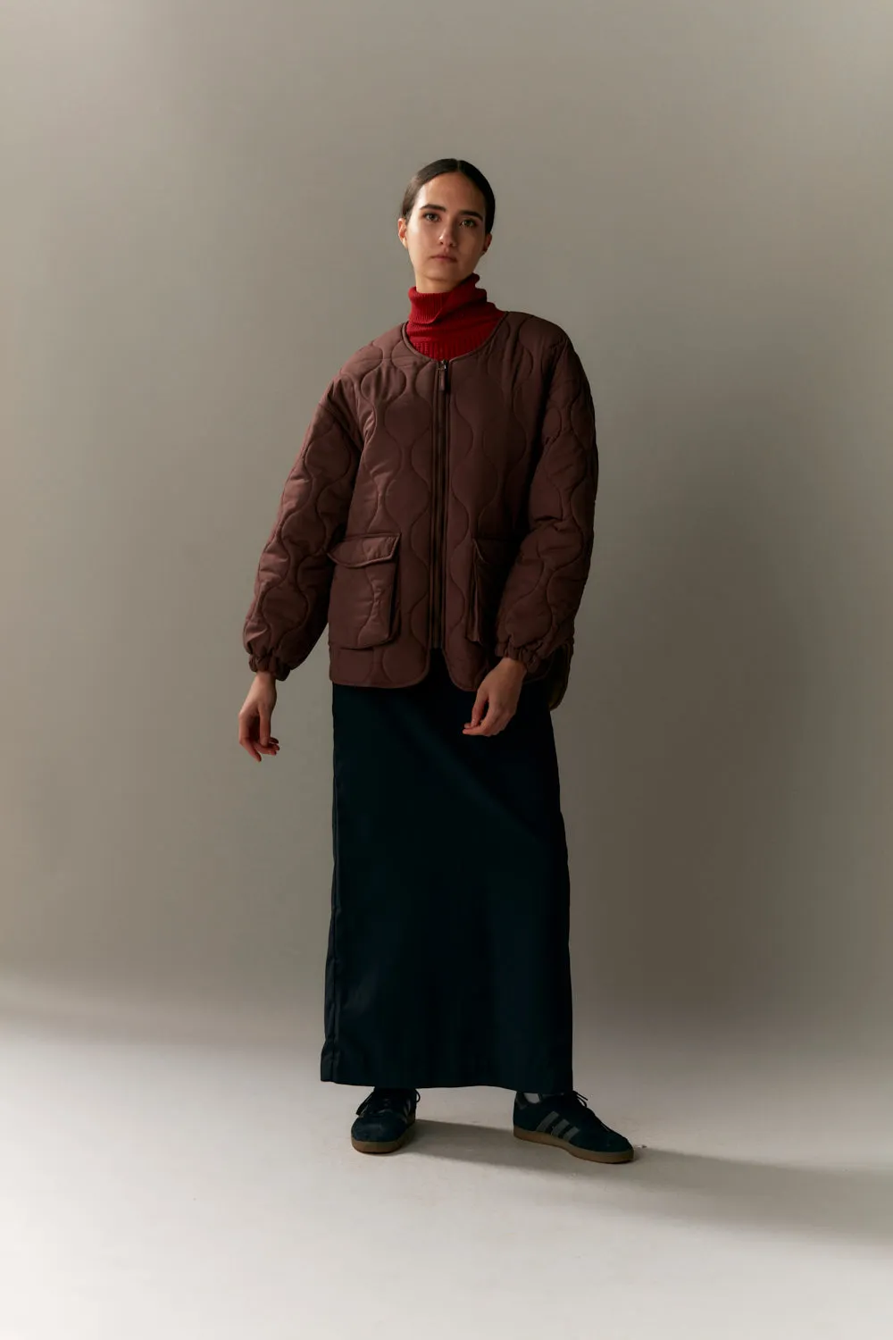 PADDED LINER WOMEN AW23 rust