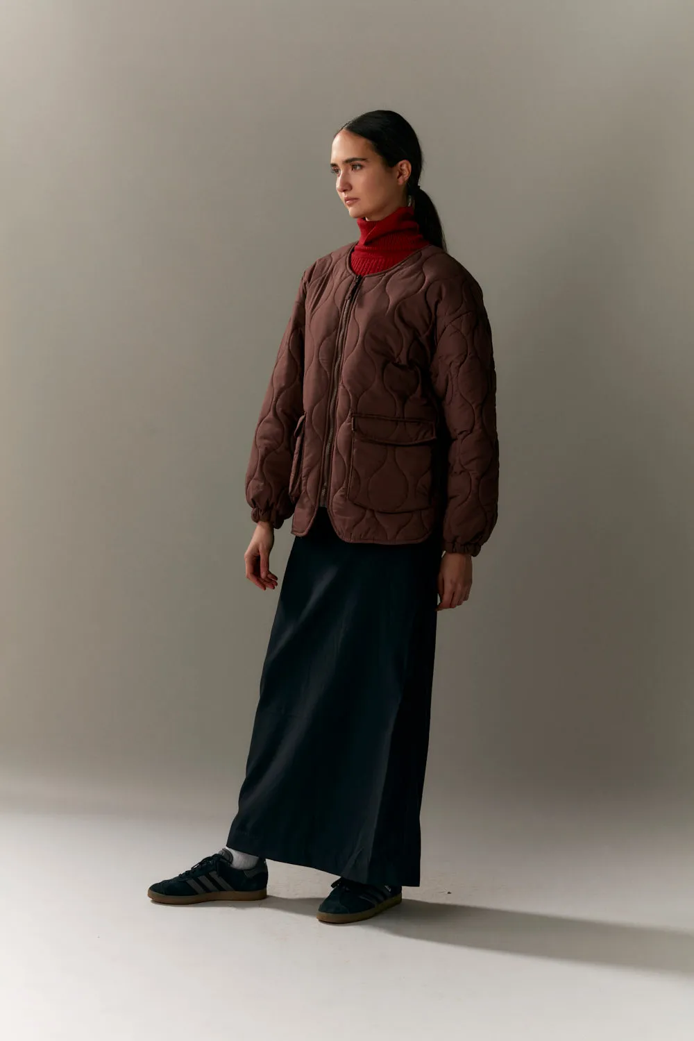 PADDED LINER WOMEN AW23 rust