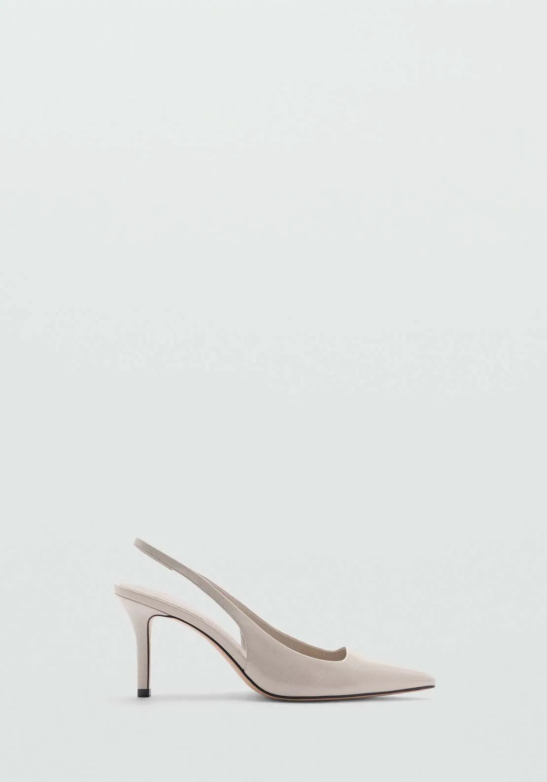 Patent leather-effect heeled shoes