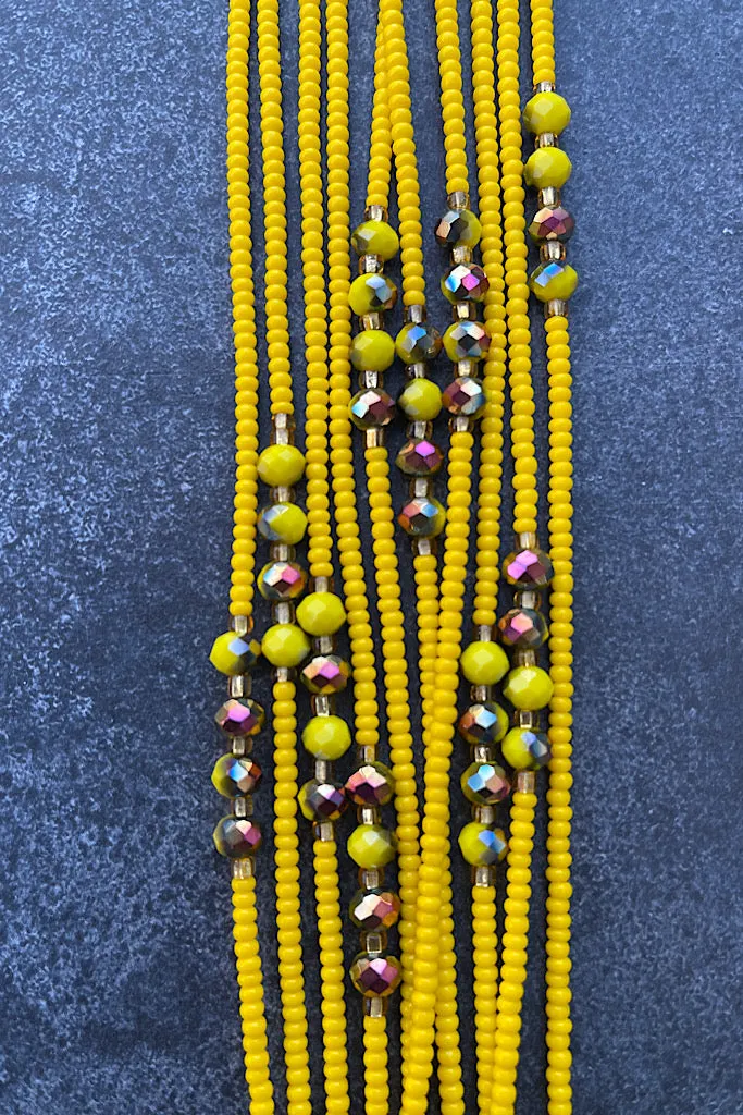 Radiant Light Tie On Waist Beads