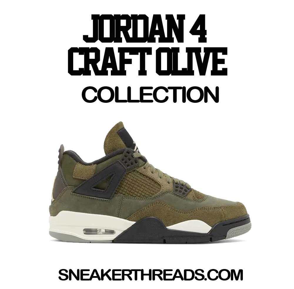 Retro 4 Craft Olive Goat Hoody