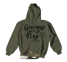 Retro 4 Craft Olive Goat Hoody