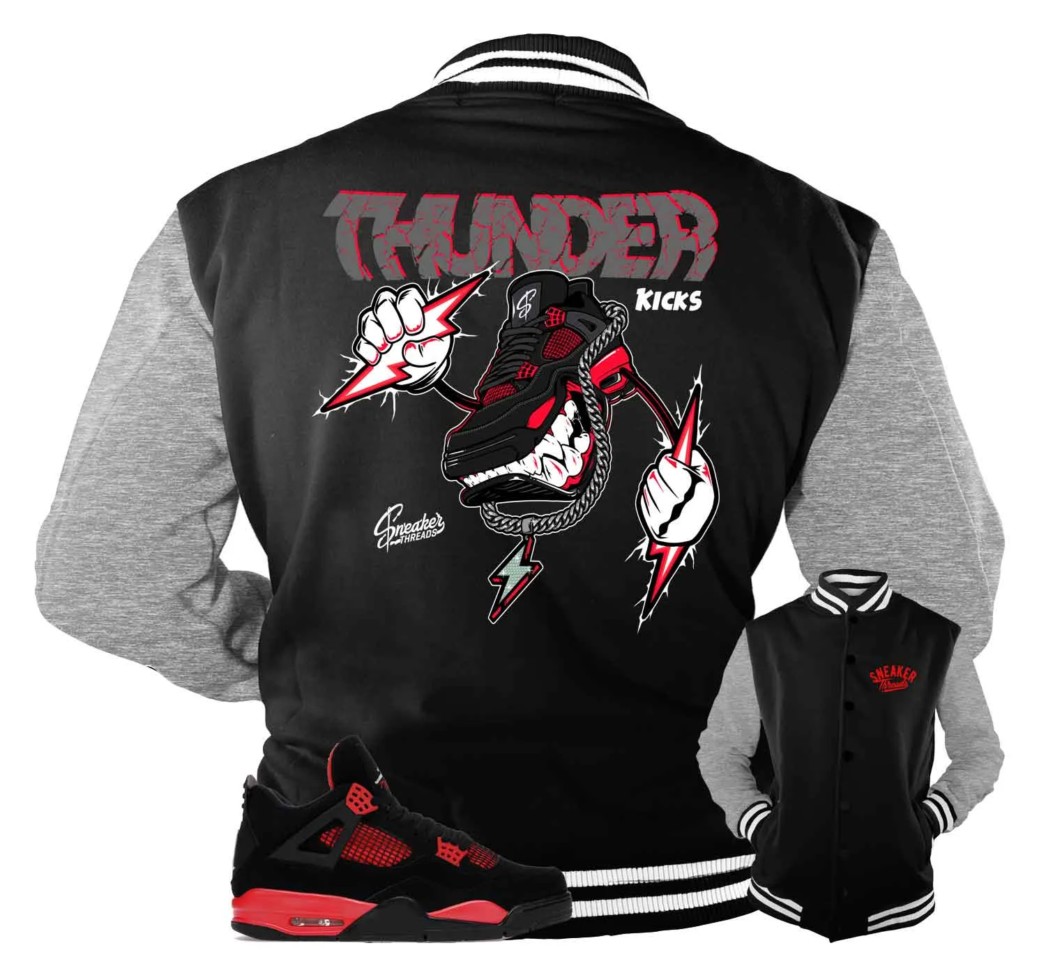 Retro 4 Red Thunder Kicks Jacket