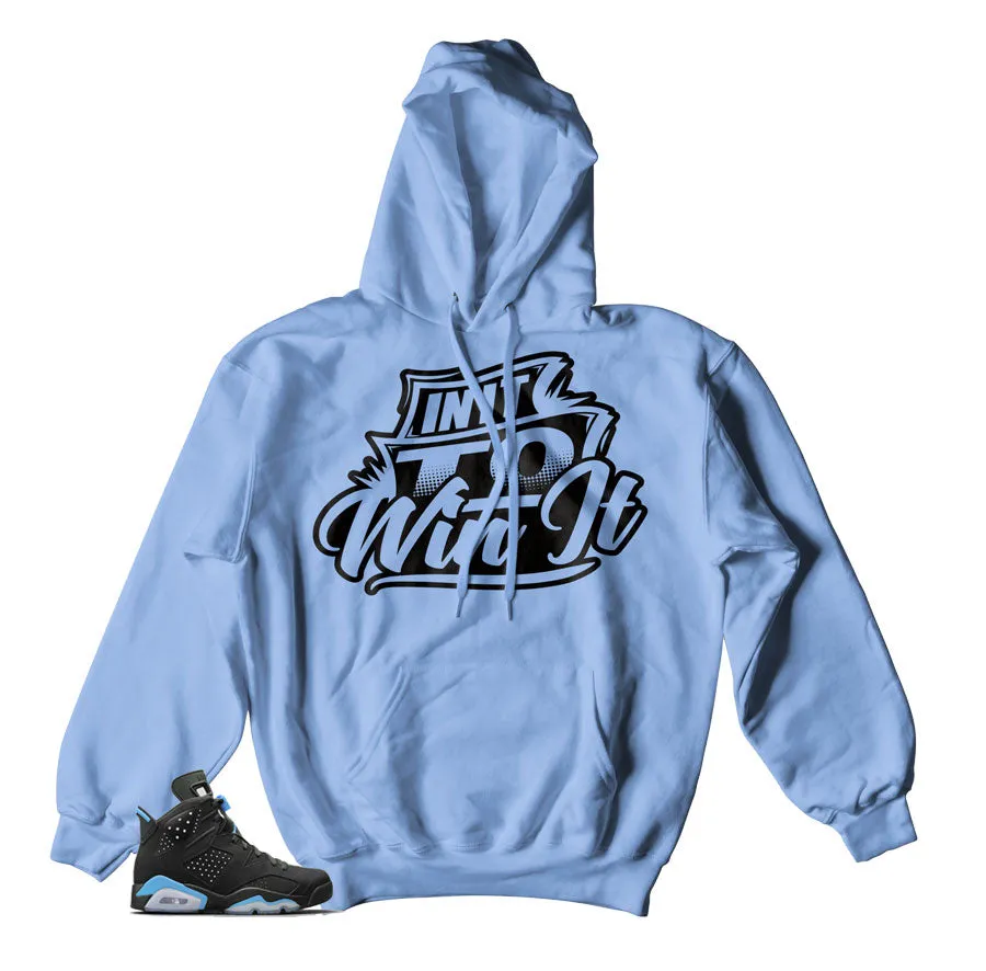 Retro 6 University Blue Hoody - In It To Win It - Black