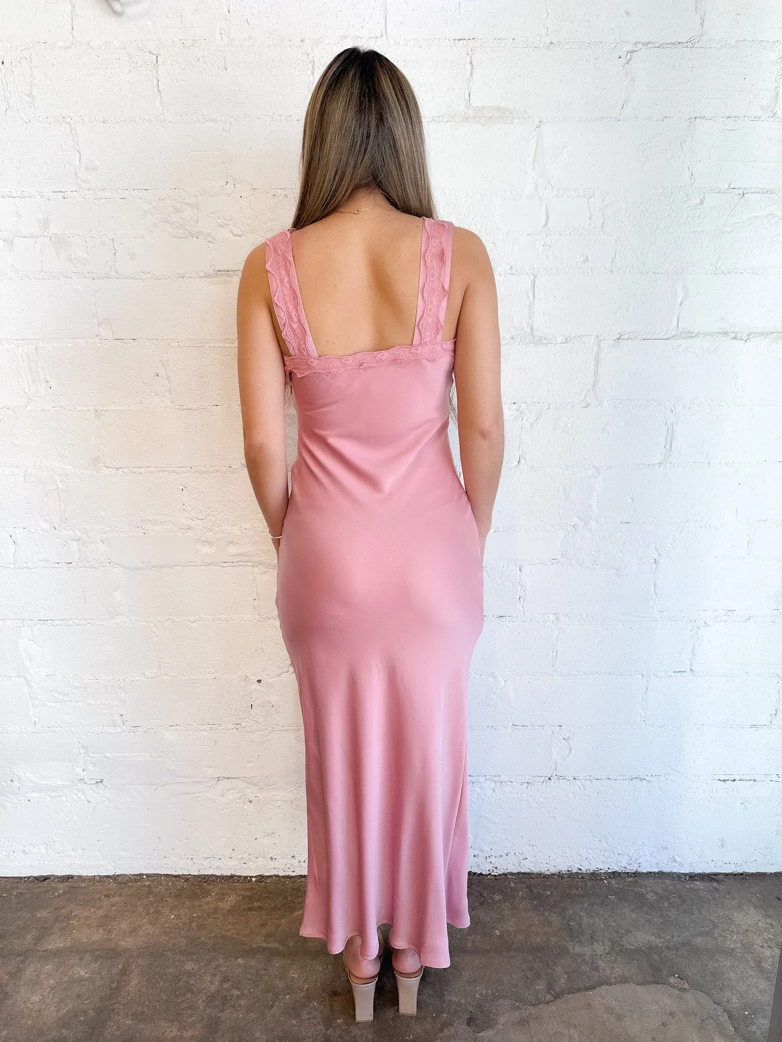 Rosy Slip Dress