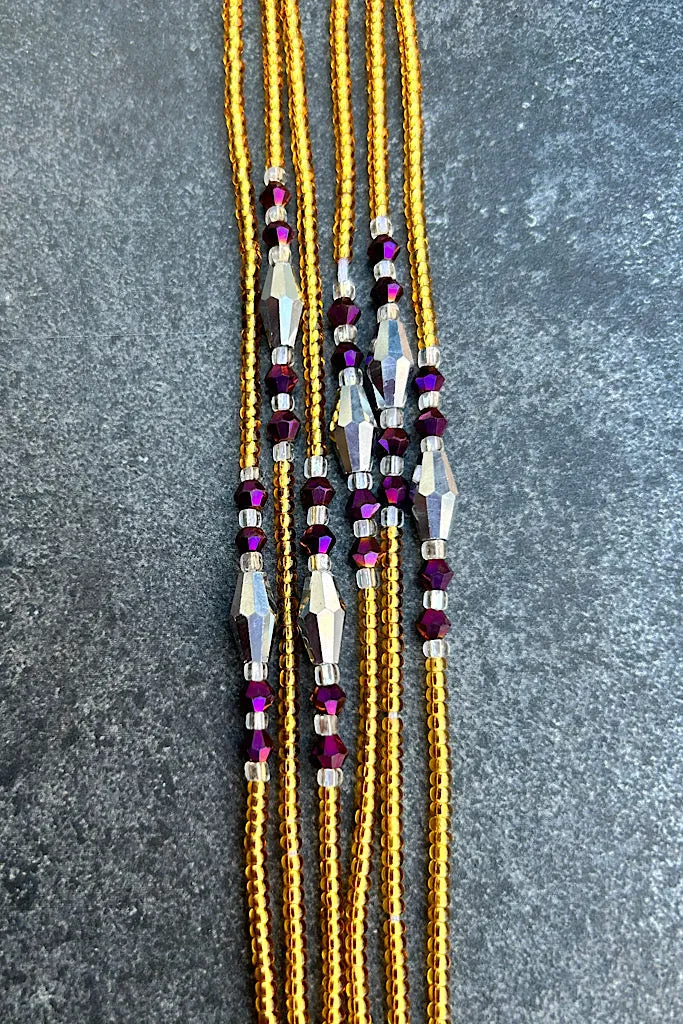 Royal Tie On Waist Beads