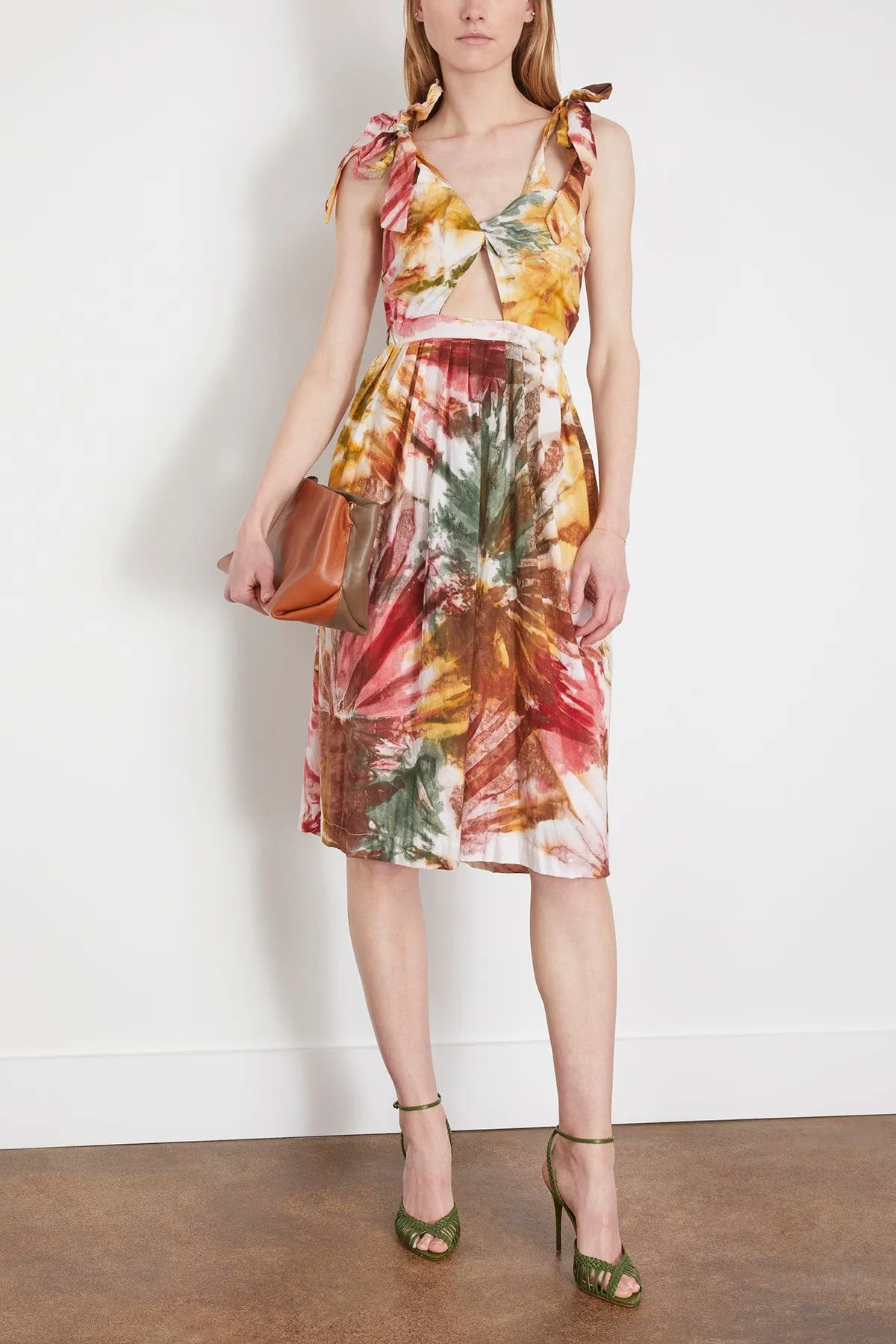 Segun Tie Dye Cut Out Dress in Multi