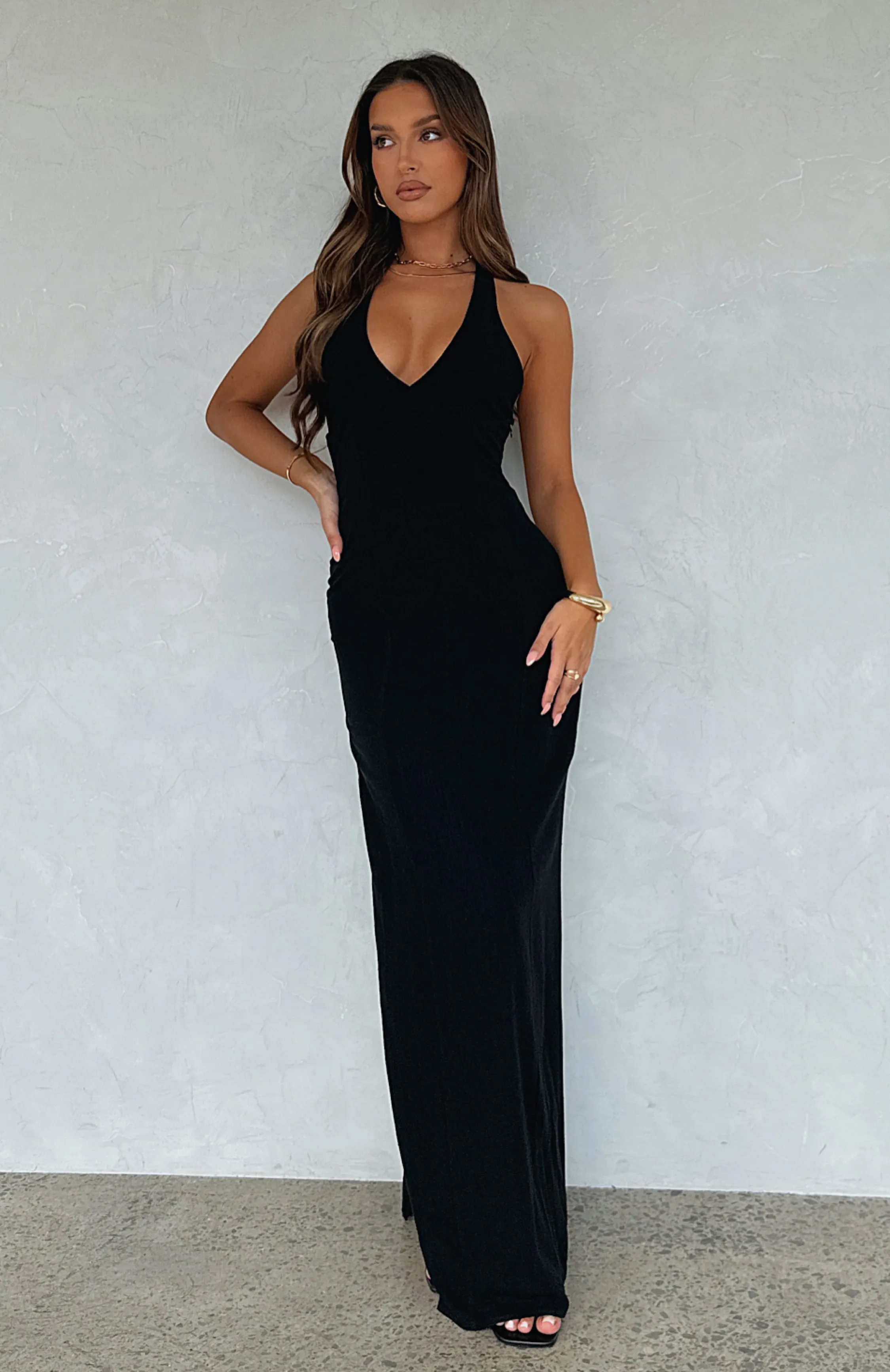 Sun Kissed Glow Maxi Dress Black