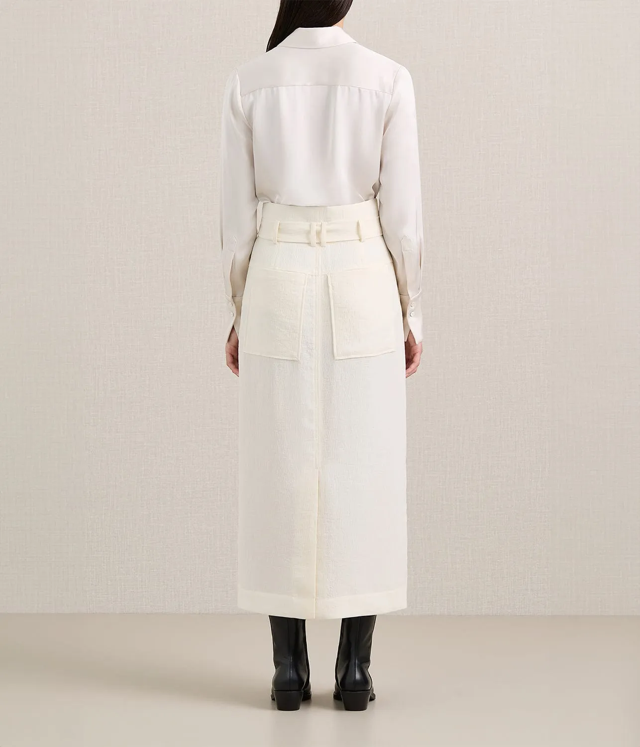 THE VEN SKIRT- OYSTER