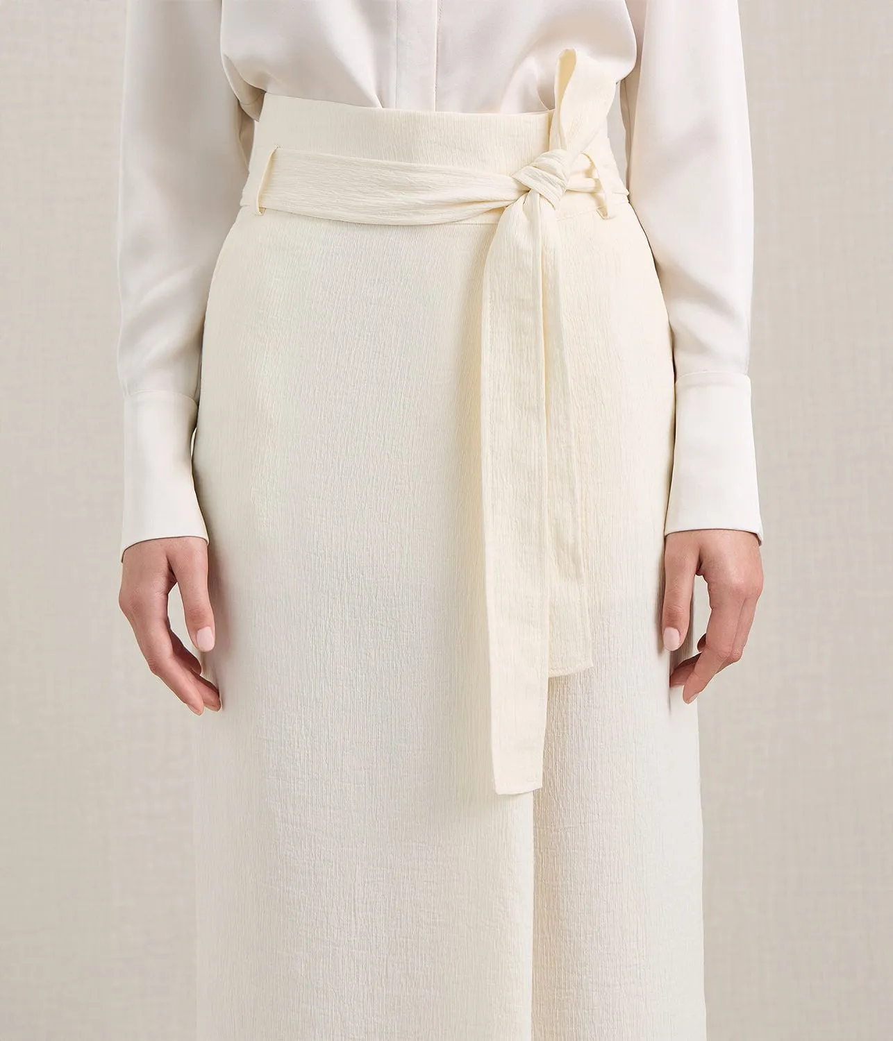 THE VEN SKIRT- OYSTER