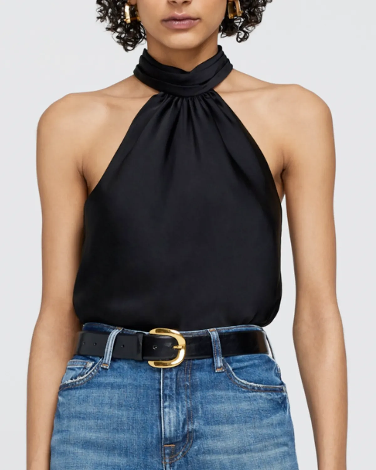 Thea Halter Top (Black)