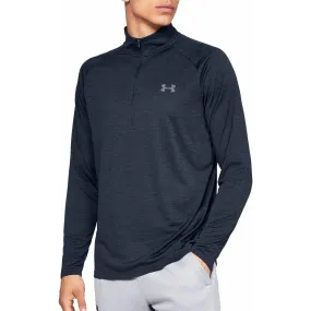 Under Armour Tech Half Zip Long Sleeve Mens Training Top - Navy