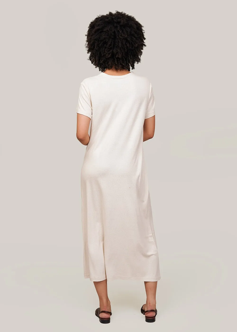 Undyed Silk Tee Dress