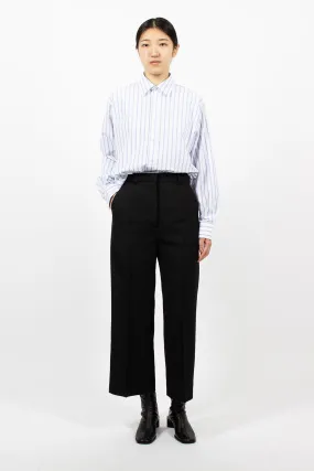 Wool Blend Trousers Black