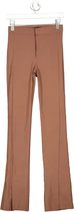 ZARA Brown Suit Trousers UK XS